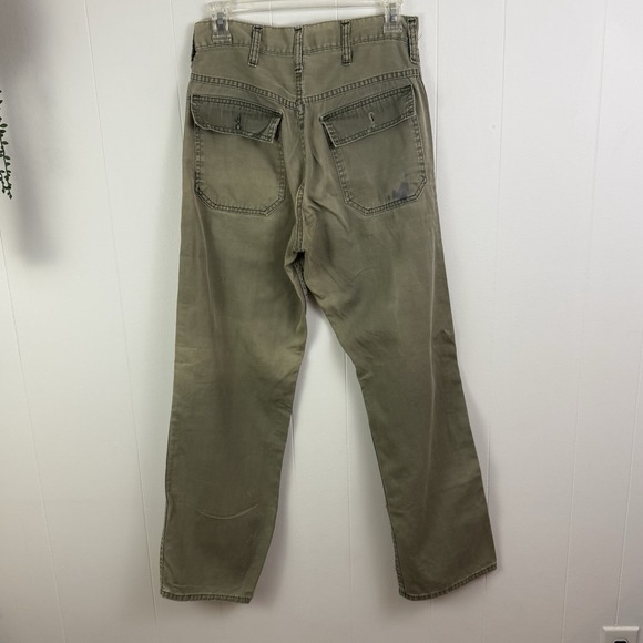 True VINTAGE MADEWELL Womens Twill PANTS 28 X 29 Work Wear Retro 50s Grunge - Picture 10 of 16